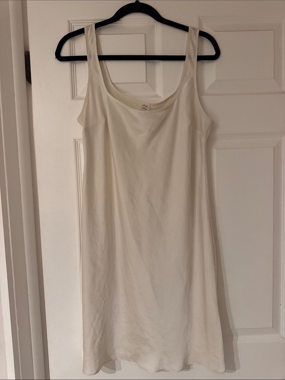 Aritzia Cream Midi Slip Dress